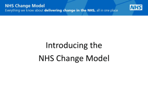 Introducing the NHS Change Model