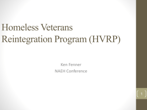 Homeless Veterans Reintegration Program
