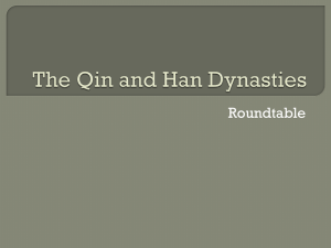 the qin and han dynasties rountable - Har