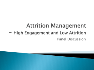 Attrition Management- High Engagement and Low