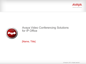 IP Office 500, Video Conferencing Solution
