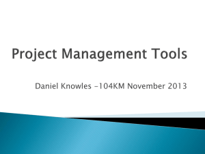 Project management - Daniel Knowles