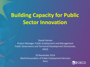 Why public sector innovation?