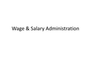Wage - Salary Administration