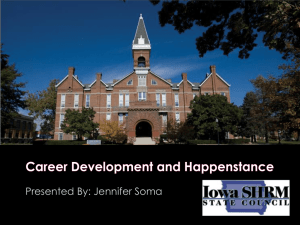 Career By happenstance - the effectiveness group