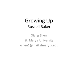 Growing Up Russell Baker