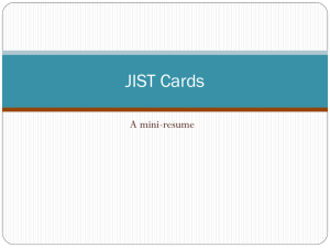 JIST Cards