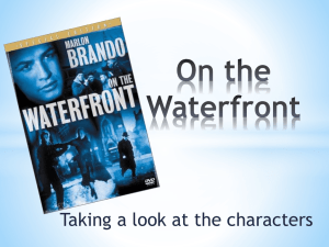 On the Waterfront-characters - Year12VCE