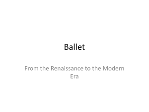 The History of Ballet - Gordon State College