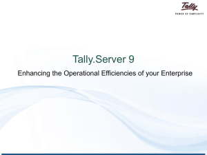 Key benefits of Tally.Server 9