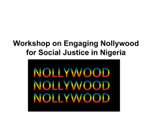 Presentation on Nollywood Participation by Friday Okonofua