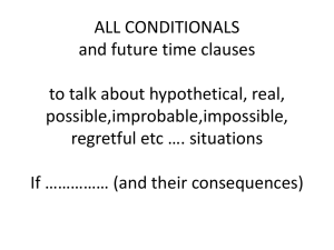 ALL CONDITIONALS