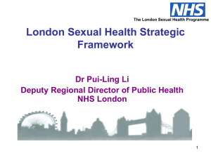 Presentation from Dr Pui - Ling Li, Director of Public Health NHS