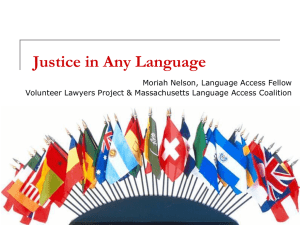Justice in Any Language - American Bar Association