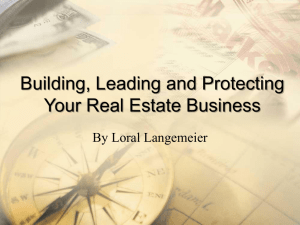 Building, Leading and Protecting Your Real Estate