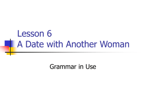 Lesson 6 grammar