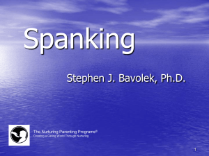 Spanking - Nurturing Parenting