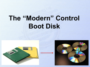 The Modern Control Boot Disk