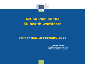 Action Plan for the EU health workforce
