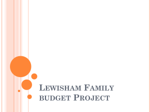lewisham family budget project