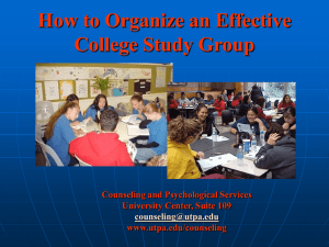 How to Organize an Effective College Study Group