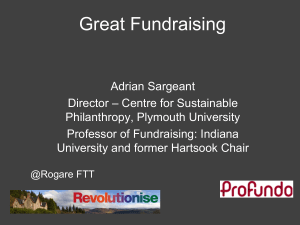 Adrian Sargeant - Association of Fundraising Professionals
