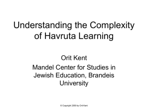 What`s so hard about hevruta learning?