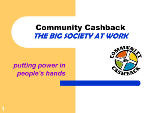 B3 What is Community Cashback