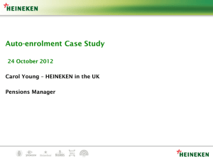 HEINEKEN in the UK Pensions Manager Carol Young