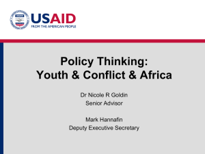 Policy Thinking Youth Conflict Africa WW Center April 17