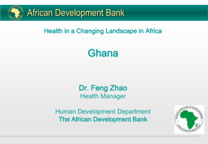 THE AFRICAN DEVELOPMENT BANK (ADB)