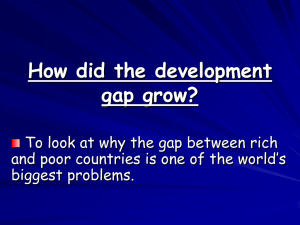 How did the development gap grow ake video clip