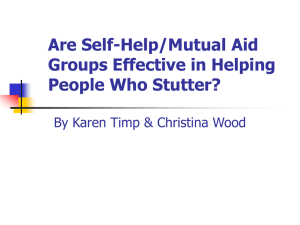 Are Self-Help/Mutual Aid Groups Effective in Helping People Who