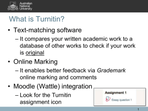 Introducing Students to Turnitin