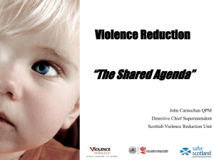 Violence reduction - Community Development Alliance Scotland