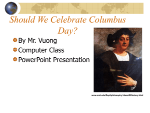 Should We Celebrate Columbus Day