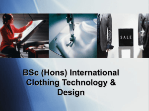 BSc (Hons) International Clothing Technology