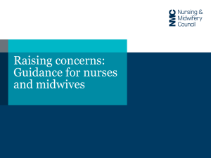 Raising and escalating concerns: Guidance for nurses and