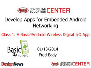A Basic4Android Wireless Digital I/O App