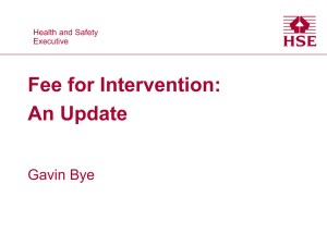 Fee for Intervention: An Update