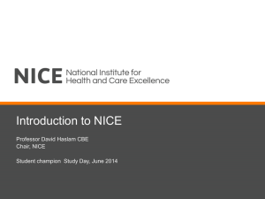 Core principles of NICE`s work