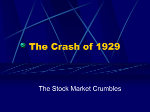 The Crash of 1929 PPT