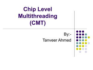 Chip Level Multithreading (CMT) - personal.bgsu.edu, the homepage