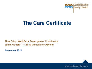 The 15 Care Certificate Standards