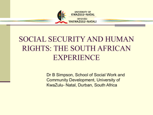 Social security and human rights - Socialwork