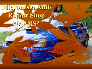 Micronesia Auto Repair Shop *MARS - College of Micronesia