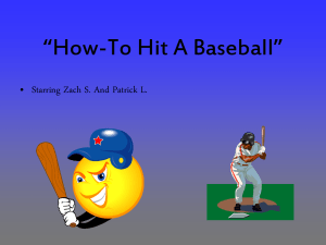 “How-To Hit A Baseball”