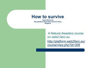 a natural disaster course on web 2.0erc.eu