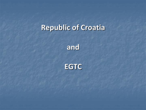 Tomislav Belovari (CRO) - Republic of Croatia and EGTC