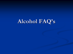 Alcohol FAQs PowerPoint